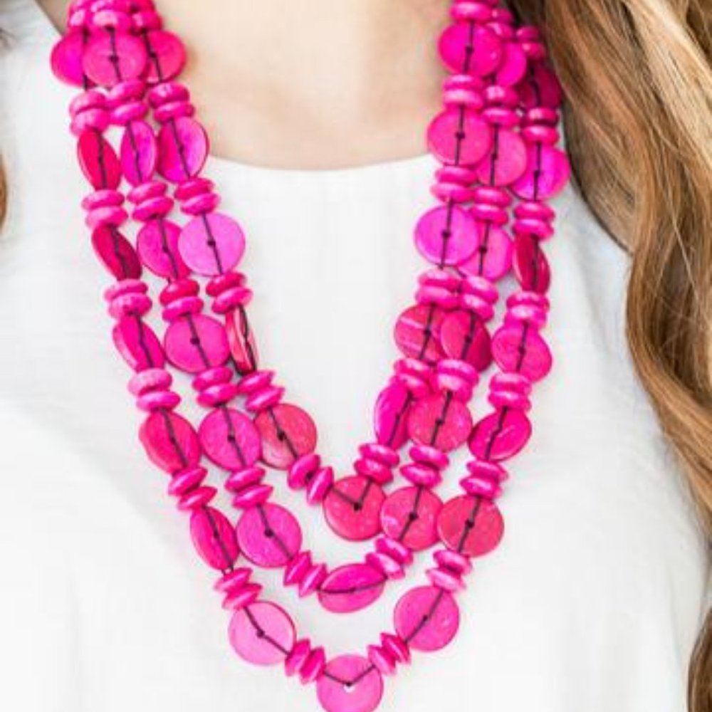 Barbados Bopper - Pink ♥ Necklace